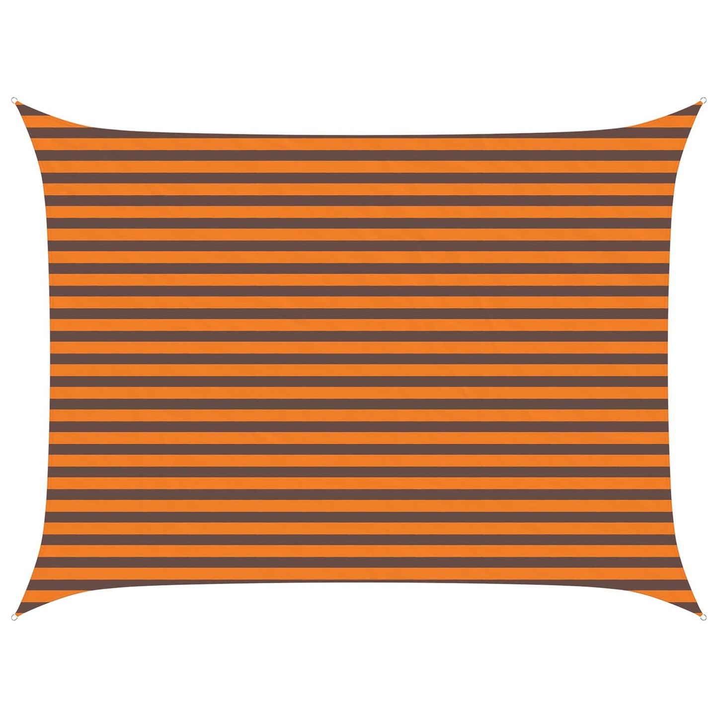 vidaXL Sun Shade Sail Orange and Brown 4 x 3 m 100% Polyester Oxford