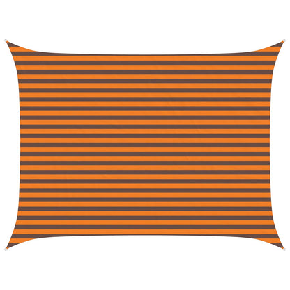 vidaXL Sun Shade Sail Orange and Brown 4 x 3 m 100% Polyester Oxford