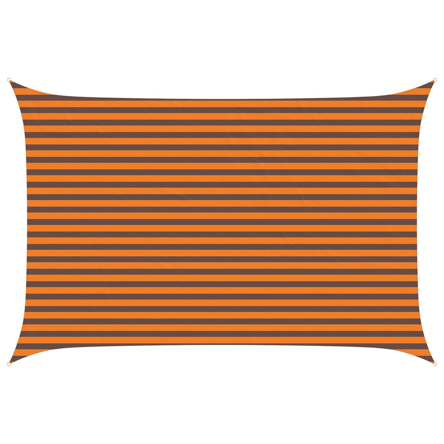 vidaXL Sun Shade Sail Orange and Brown 4.5 x 3 m 100% Polyester Oxford