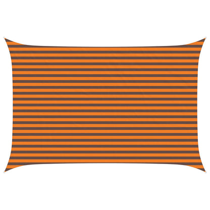 vidaXL Sun Shade Sail Orange and Brown 4.5 x 3 m 100% Polyester Oxford