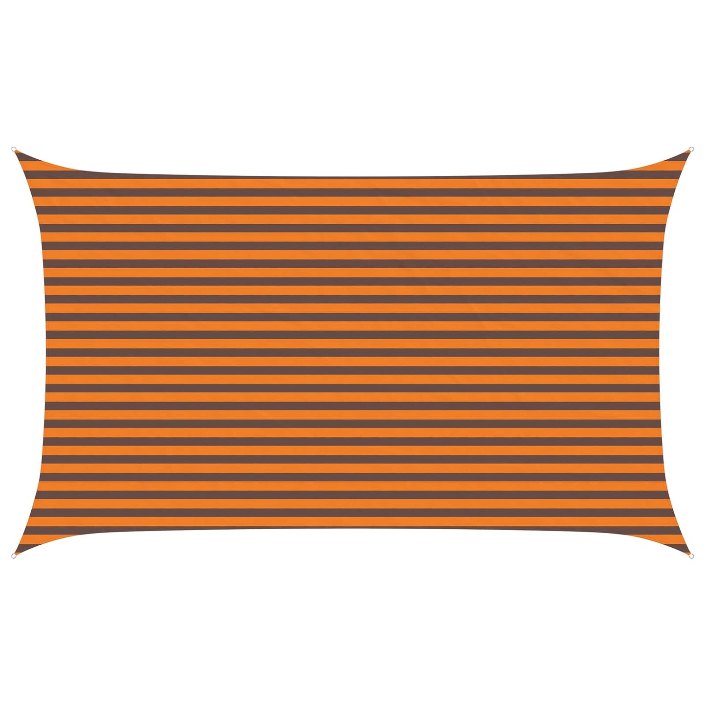 vidaXL Sun Shade Sail Orange and Brown 5 x 3 m 100% Polyester Oxford