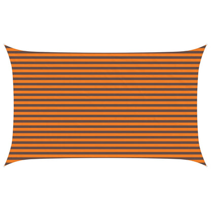 vidaXL Sun Shade Sail Orange and Brown 5 x 3 m 100% Polyester Oxford