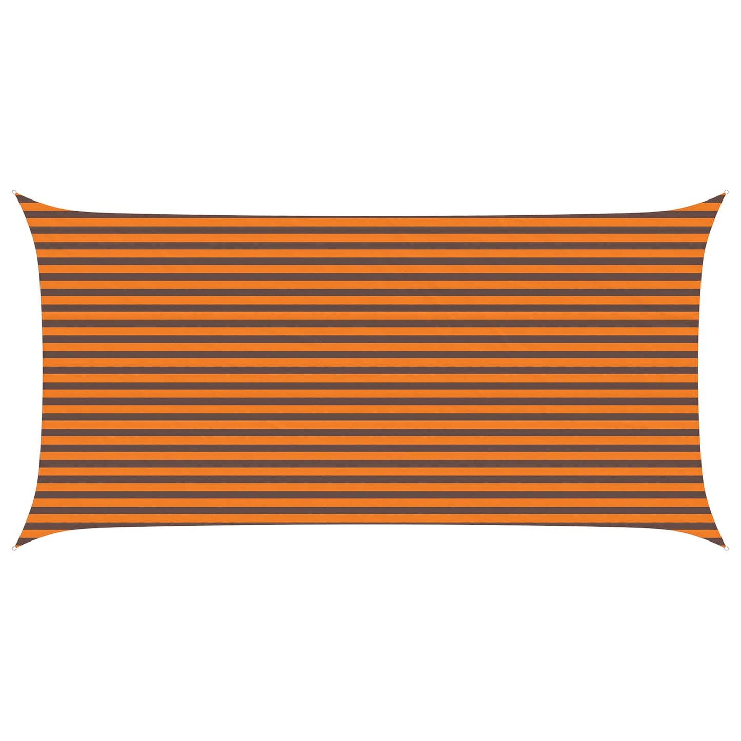 vidaXL Sun Shade Sail Orange and Brown 6 x 3 m 100% Polyester Oxford