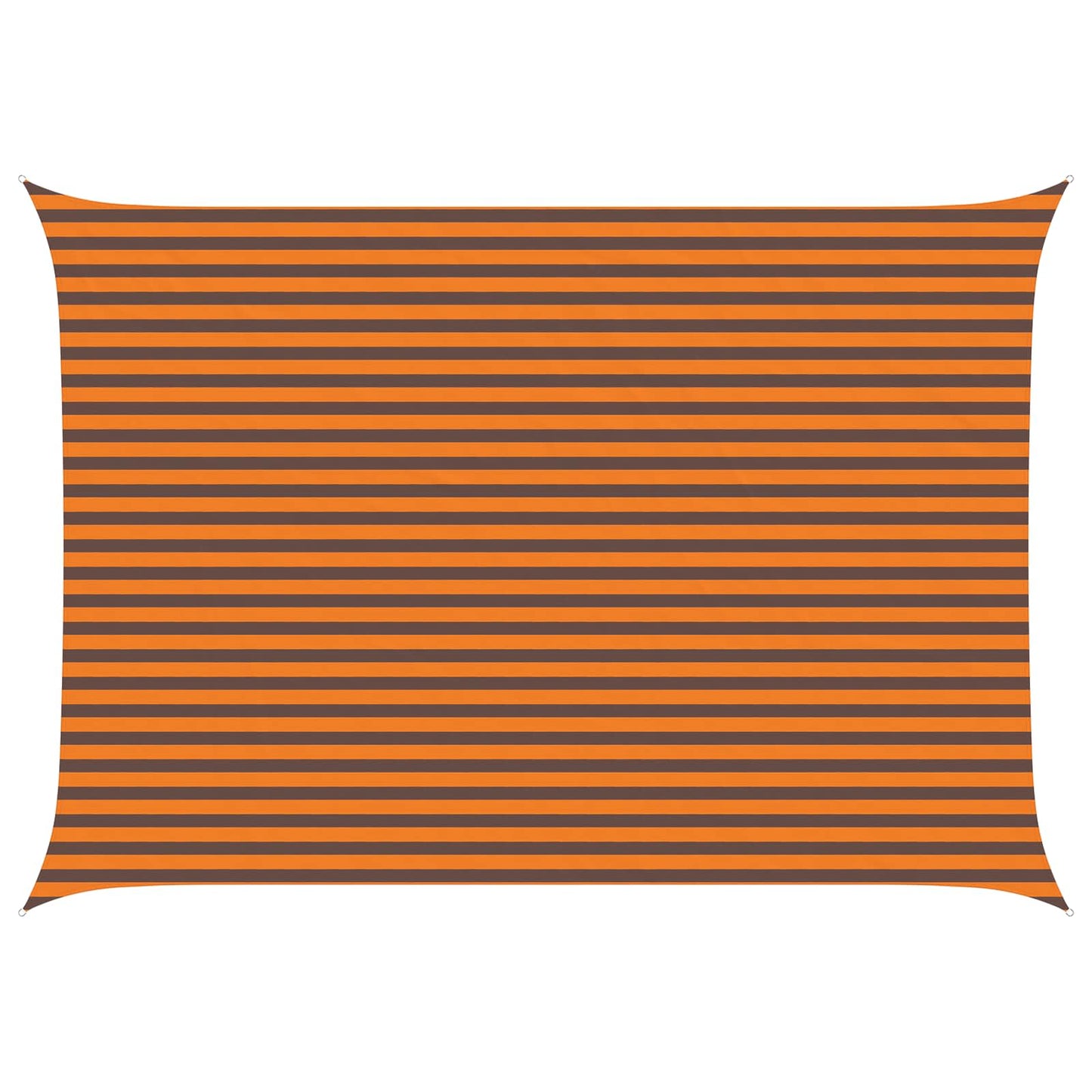 vidaXL Sun Shade Sail Orange and Brown 5 x 3.5 m 100% Polyester Oxford