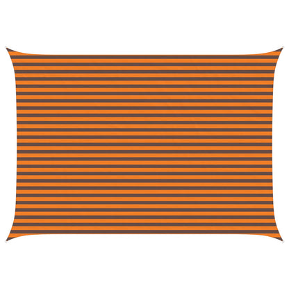 vidaXL Sun Shade Sail Orange and Brown 5 x 3.5 m 100% Polyester Oxford