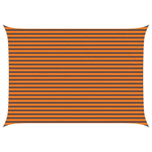 vidaXL Sun Shade Sail Orange and Brown 5 x 3.5 m 100% Polyester Oxford