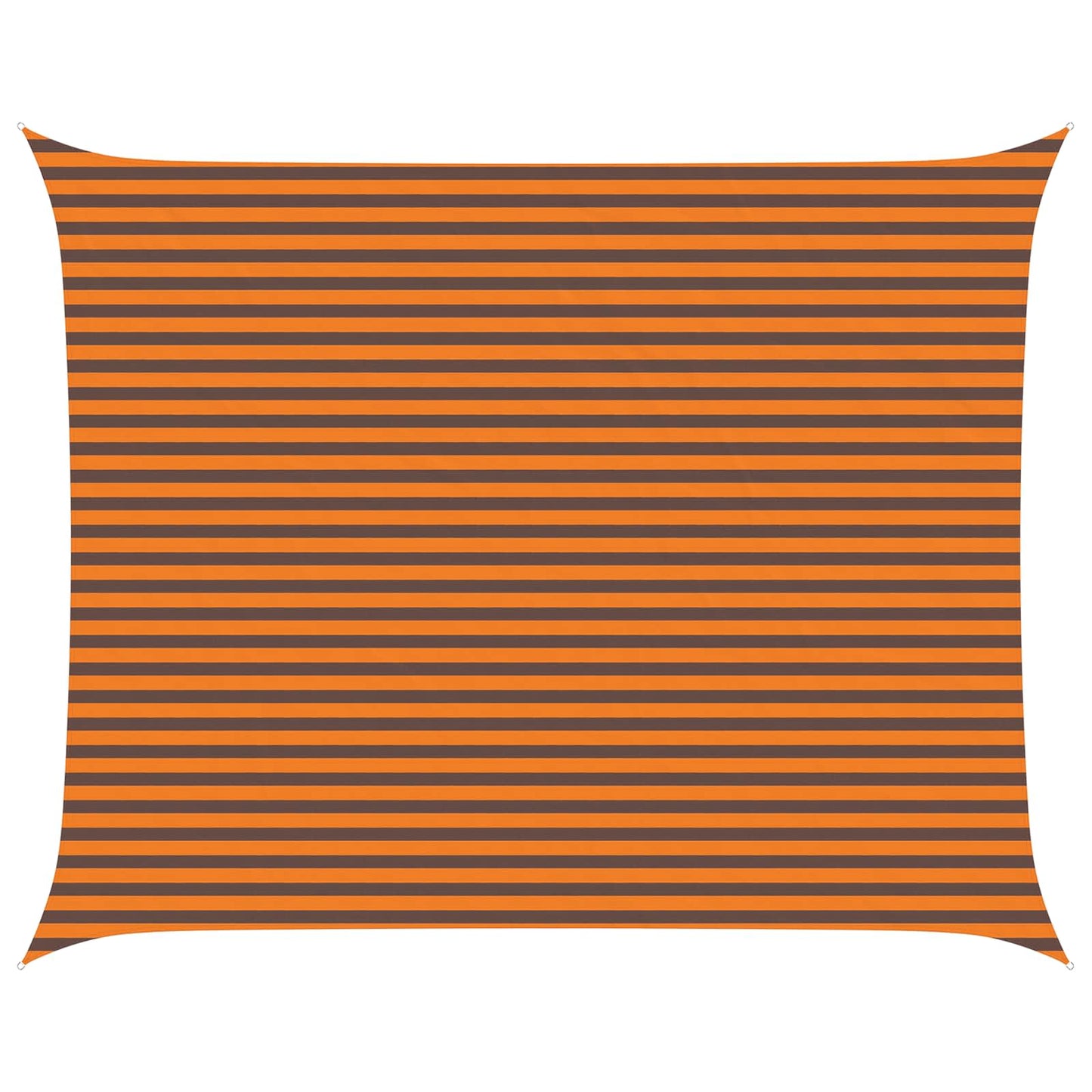 vidaXL Sun Shade Sail Orange and Brown 5 x 4 m 100% Polyester Oxford
