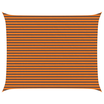 vidaXL Sun Shade Sail Orange and Brown 5 x 4 m 100% Polyester Oxford
