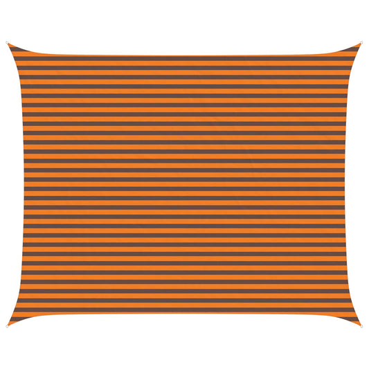 vidaXL Sun Shade Sail Orange and Brown 5 x 4 m 100% Polyester Oxford