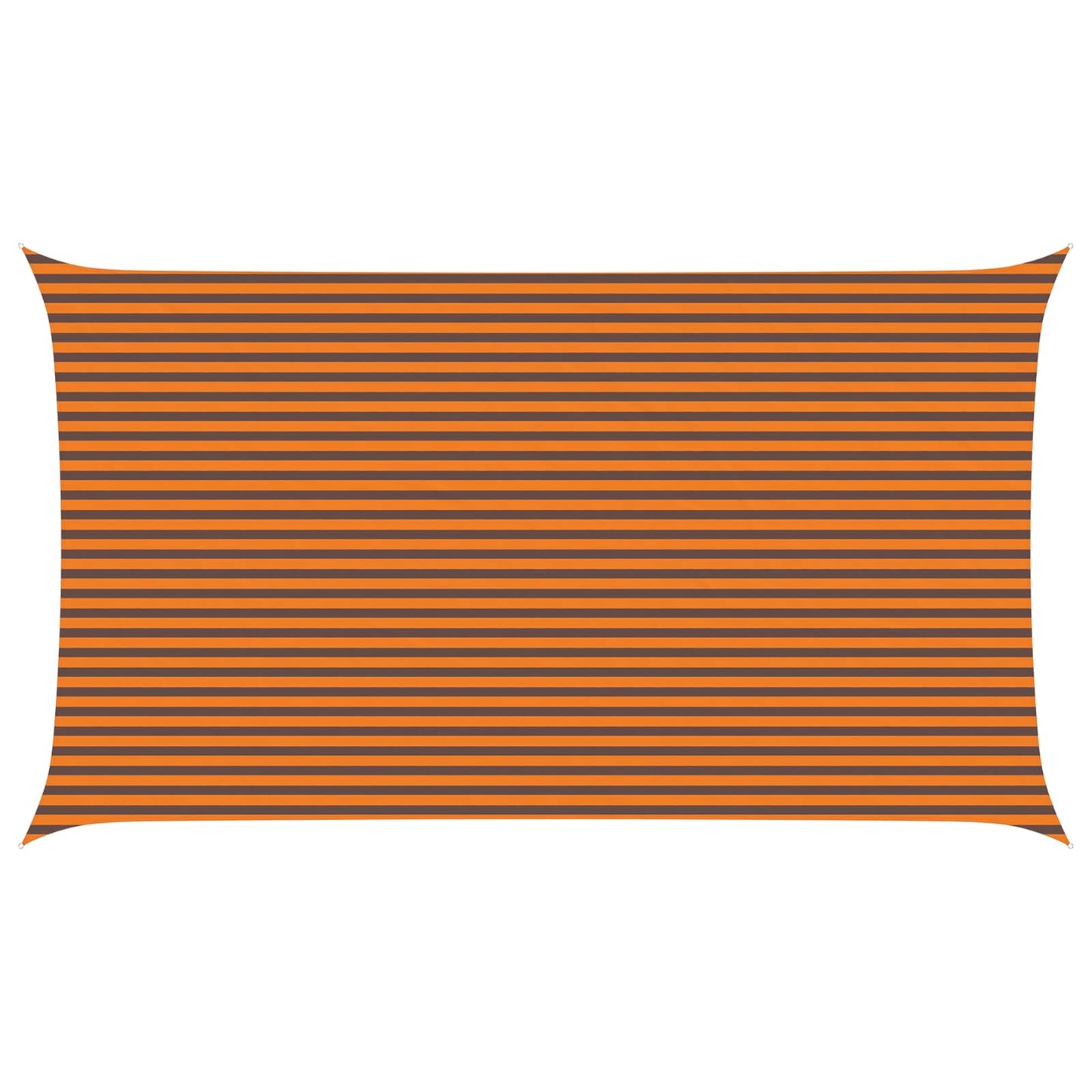 vidaXL Sun Shade Sail Orange and Brown 7 x 4 m 100% Polyester Oxford