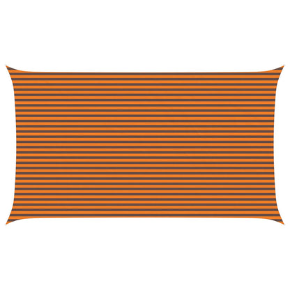 vidaXL Sun Shade Sail Orange and Brown 7 x 4 m 100% Polyester Oxford