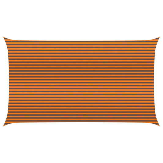 vidaXL Sun Shade Sail Orange and Brown 7 x 4 m 100% Polyester Oxford