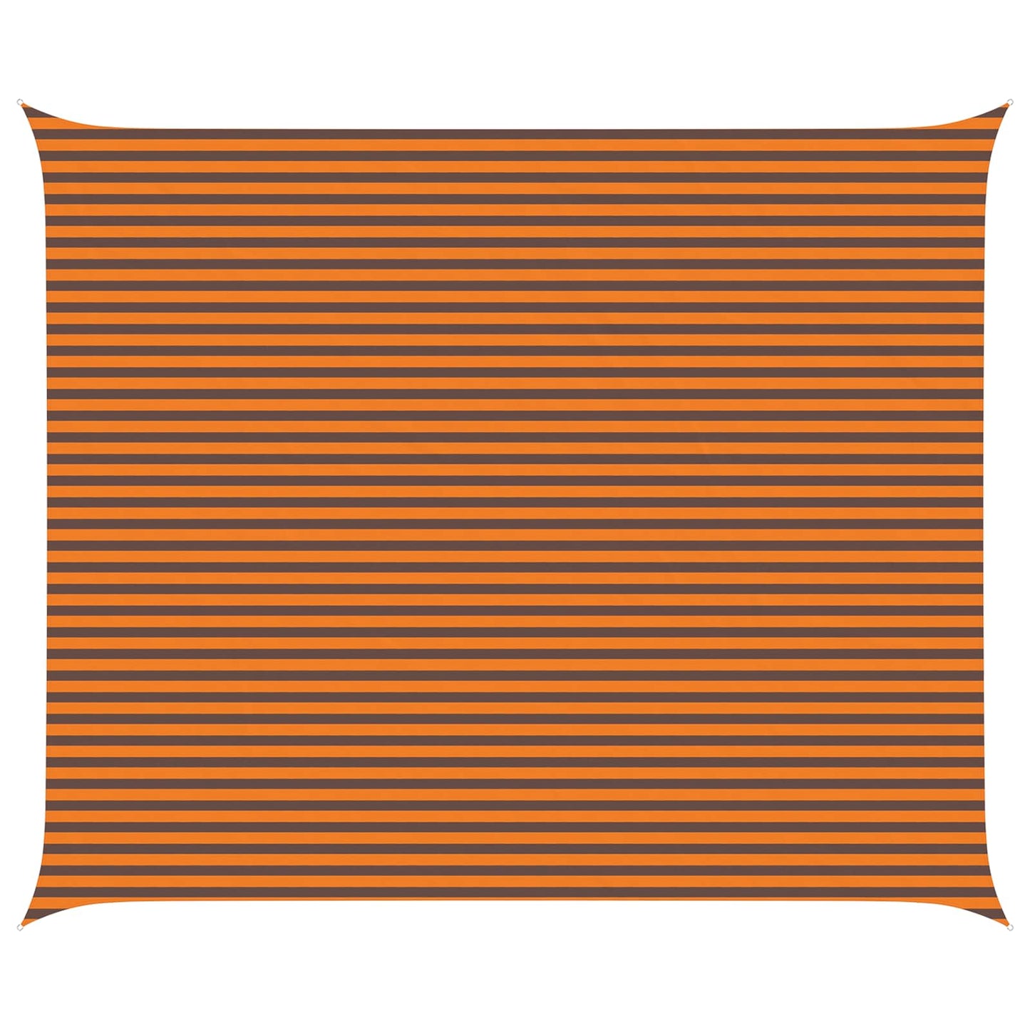 vidaXL Sun Shade Sail Orange and Brown 6 x 5 m 100% Polyester Oxford