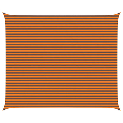 vidaXL Sun Shade Sail Orange and Brown 6 x 5 m 100% Polyester Oxford