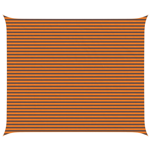 vidaXL Sun Shade Sail Orange and Brown 6 x 5 m 100% Polyester Oxford