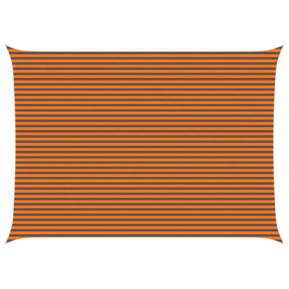 vidaXL Sun Shade Sail Orange and Brown 7 x 5 m 100% Polyester Oxford
