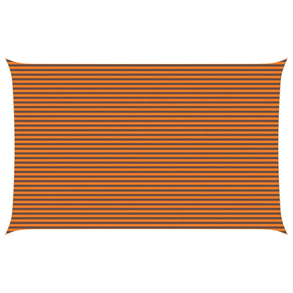 vidaXL Sun Shade Sail Orange and Brown 8 x 5 m 100% Polyester Oxford
