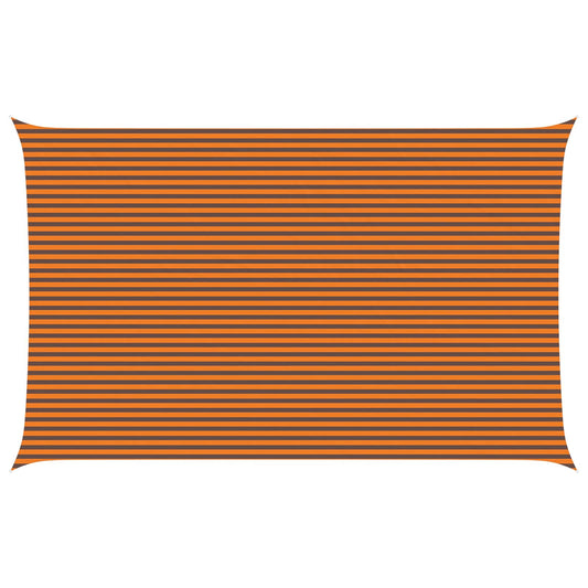 vidaXL Sun Shade Sail Orange and Brown 8 x 5 m 100% Polyester Oxford