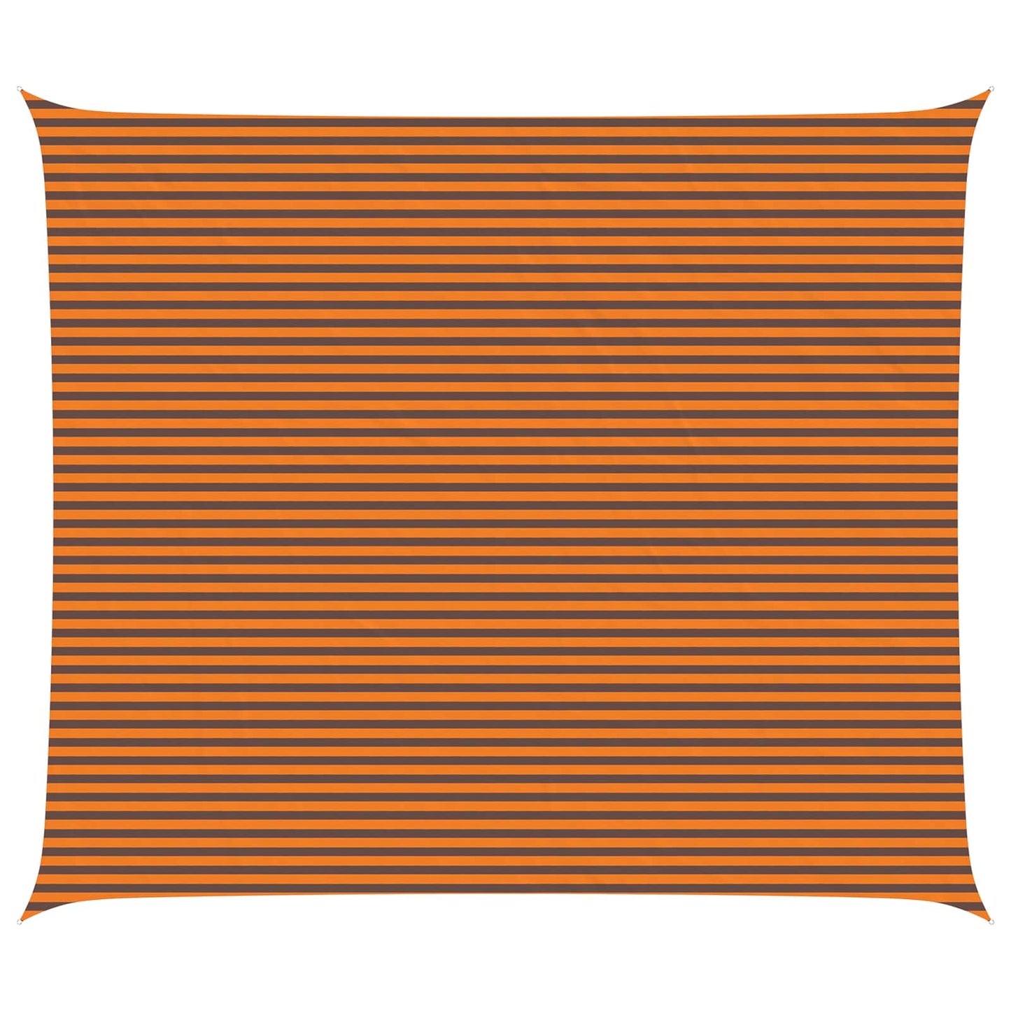 vidaXL Sun Shade Sail Orange and Brown 7 x 6 m 100% Polyester Oxford