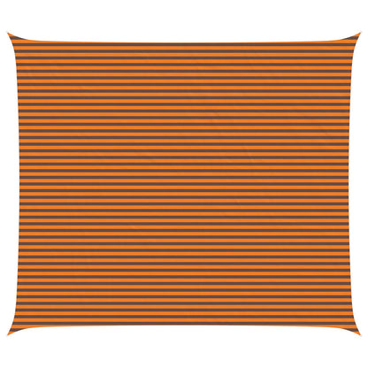 vidaXL Sun Shade Sail Orange and Brown 7 x 6 m 100% Polyester Oxford