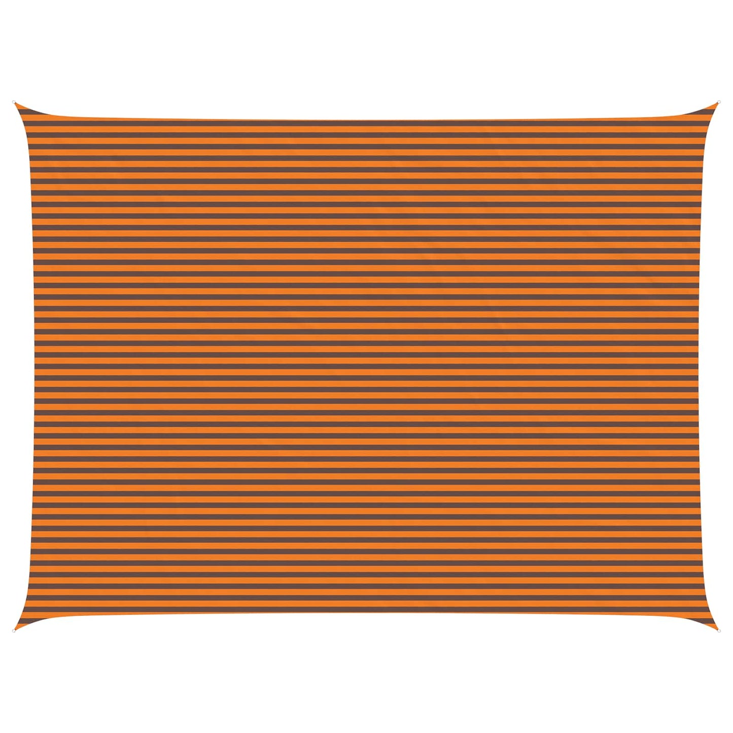 vidaXL Sun Shade Sail Orange and Brown 8 x 6 m 100% Polyester Oxford