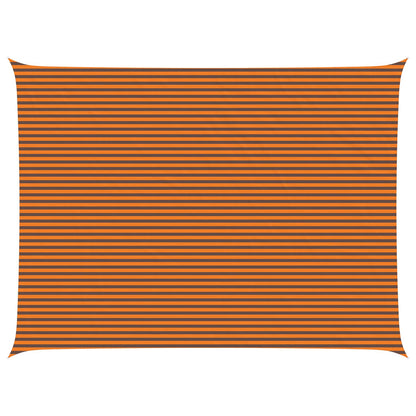 vidaXL Sun Shade Sail Orange and Brown 8 x 6 m 100% Polyester Oxford