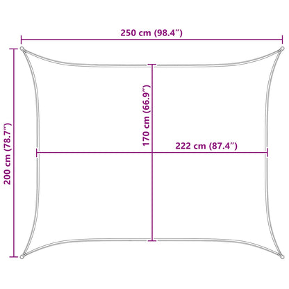vidaXL Sun Shade Sail PU coated oxford