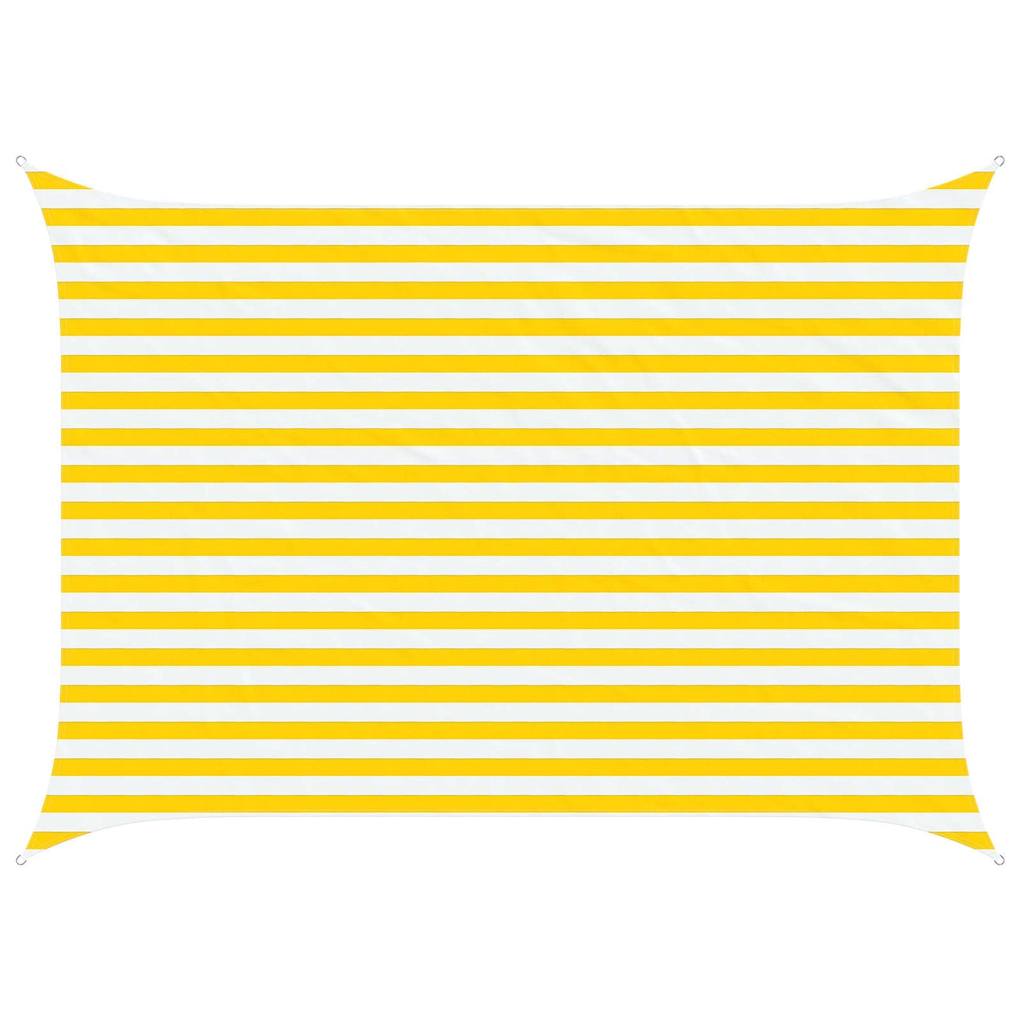 vidaXL Sun Shade Sail Yellow and White 3,5 x 2,5 m