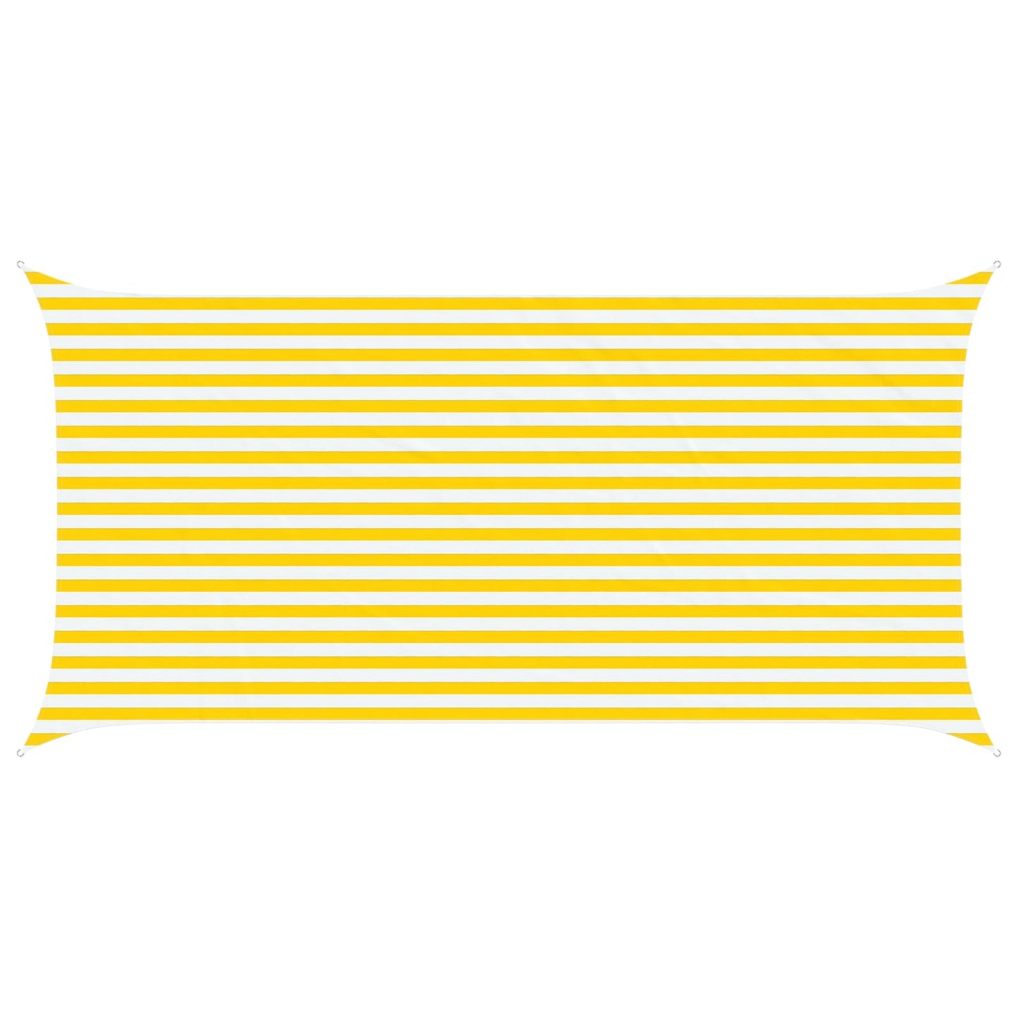 vidaXL Sun Shade Sail Yellow and White 5 x 2,5 m 100% Polyester Oxford
