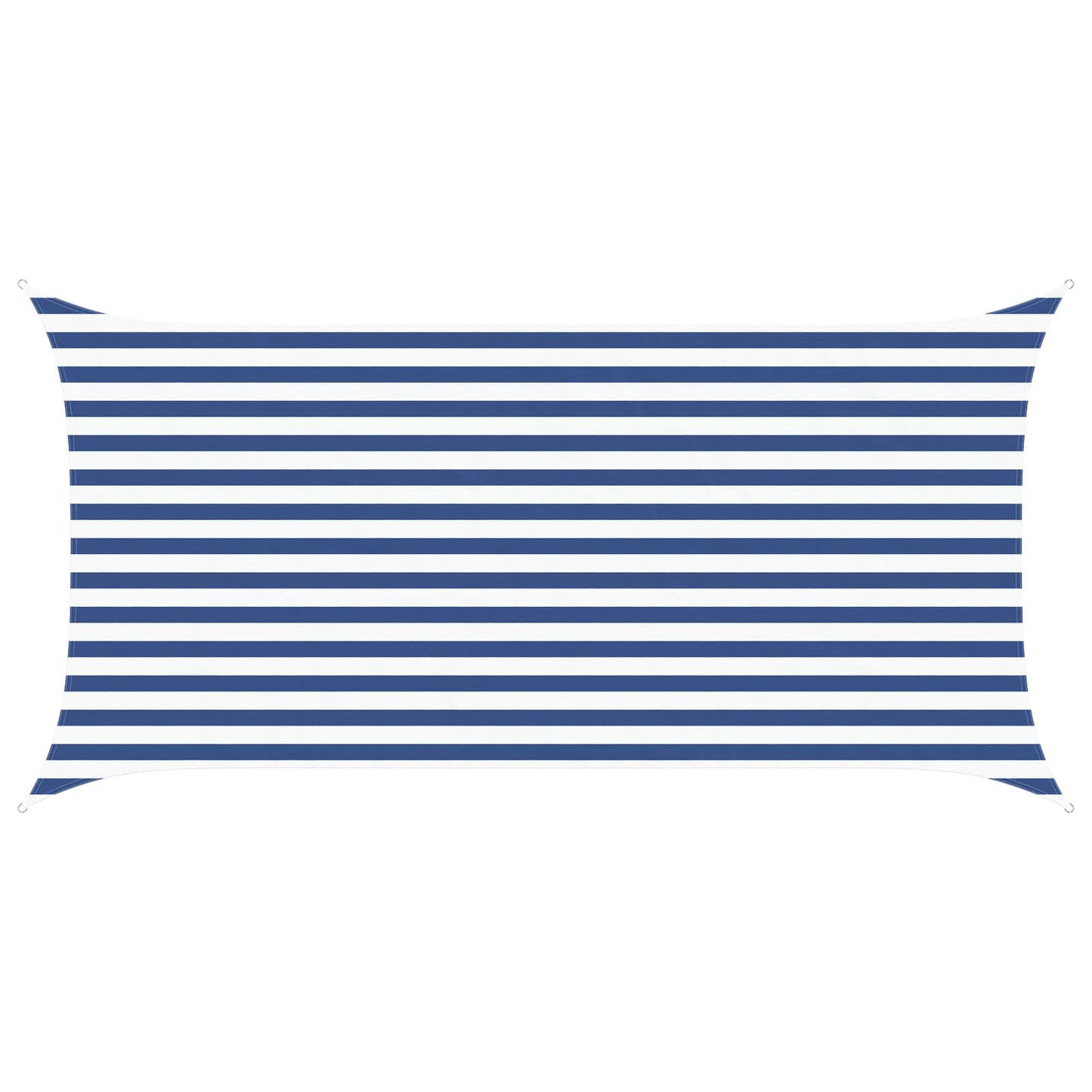 vidaXL Sun Shade Sail Blue and White 4 x 2 m 100% Polyester Oxford