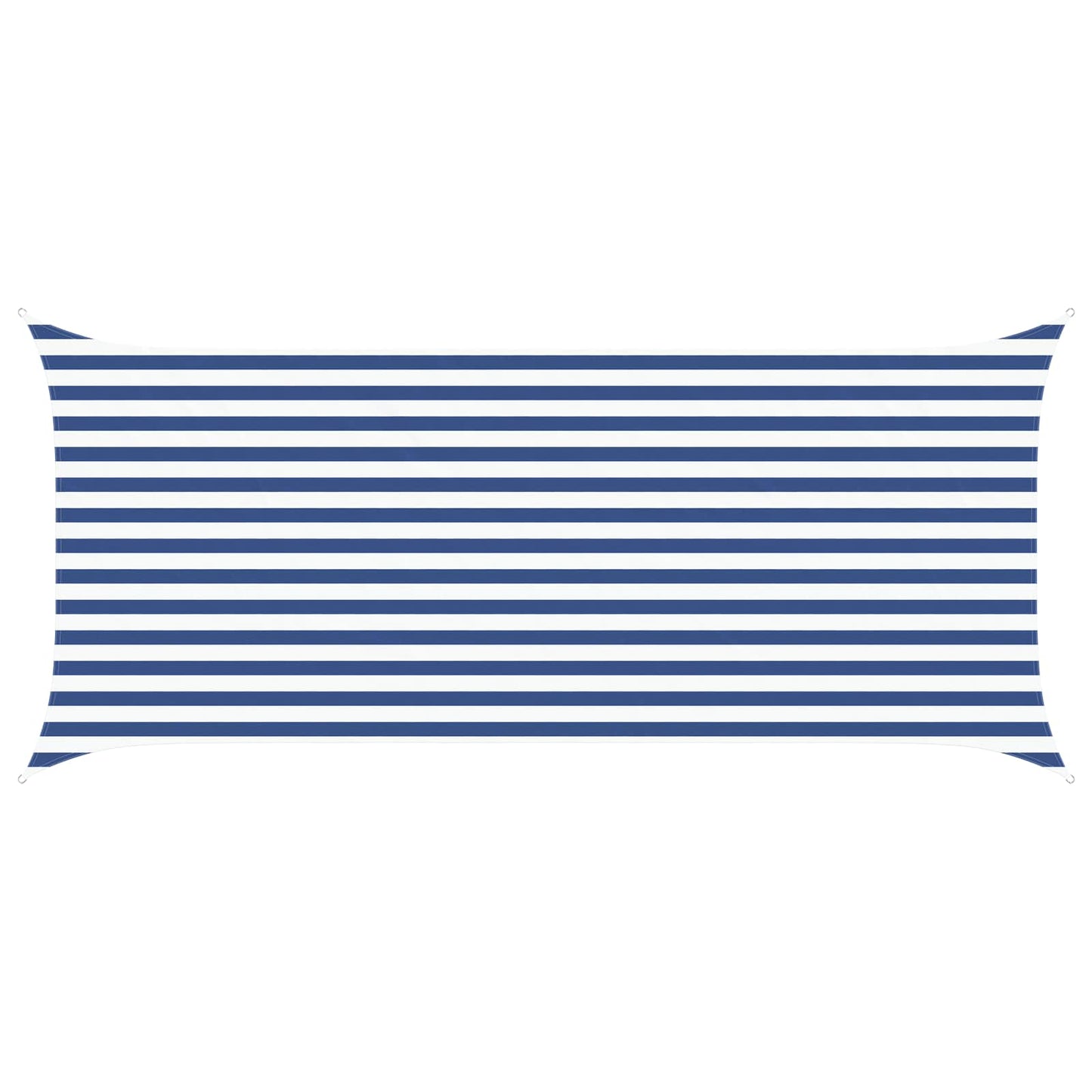 vidaXL Sun Shade Sail Blue and White 4,5 x 2 m 100% Polyester Oxford