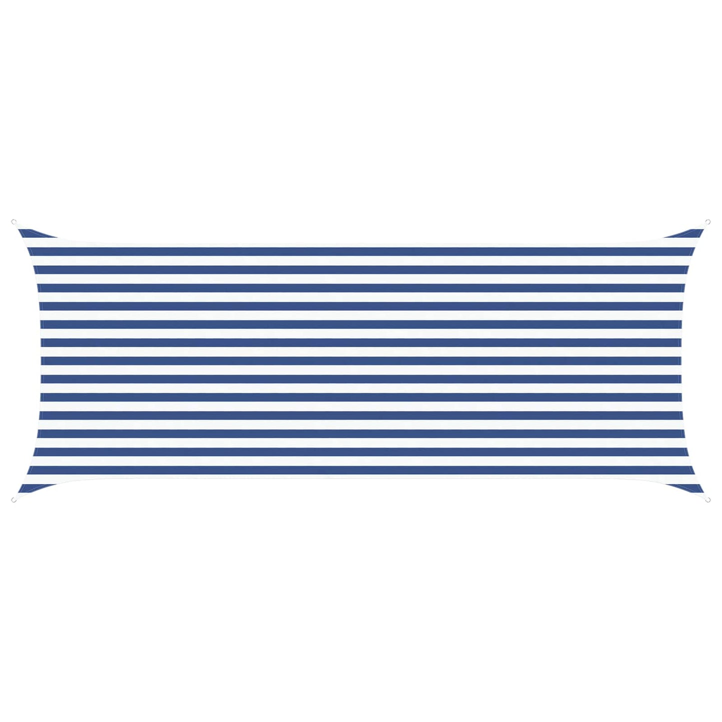 vidaXL Sun Shade Sail Blue and White 5 x 2 m 100% Polyester Oxford