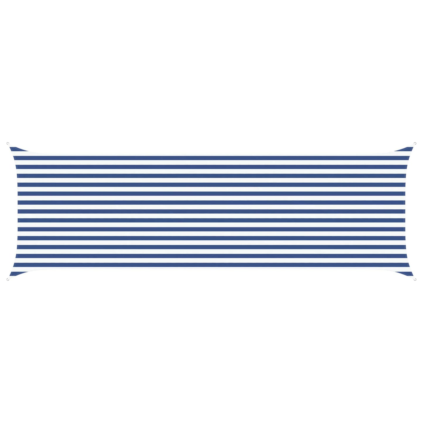 vidaXL Sun Shade Sail Blue and White 6 x 2 m 100% Polyester Oxford