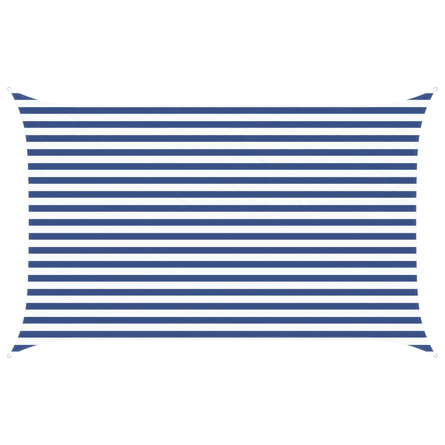 vidaXL Sun Shade Sail Blue and White 4 x 2.5 m 100% Polyester Oxford