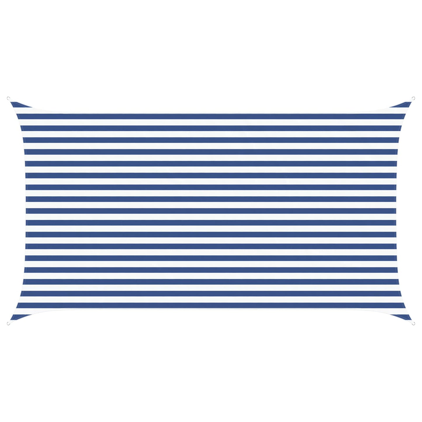 vidaXL Sun Shade Sail Blue and White 4,5 x 2,5 m 100% Polyester Oxford