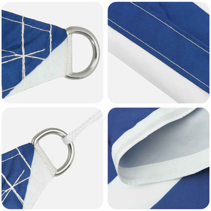 vidaXL Sun Shade Sail Blue and White 5 x 2,5 m 100% Polyester Oxford