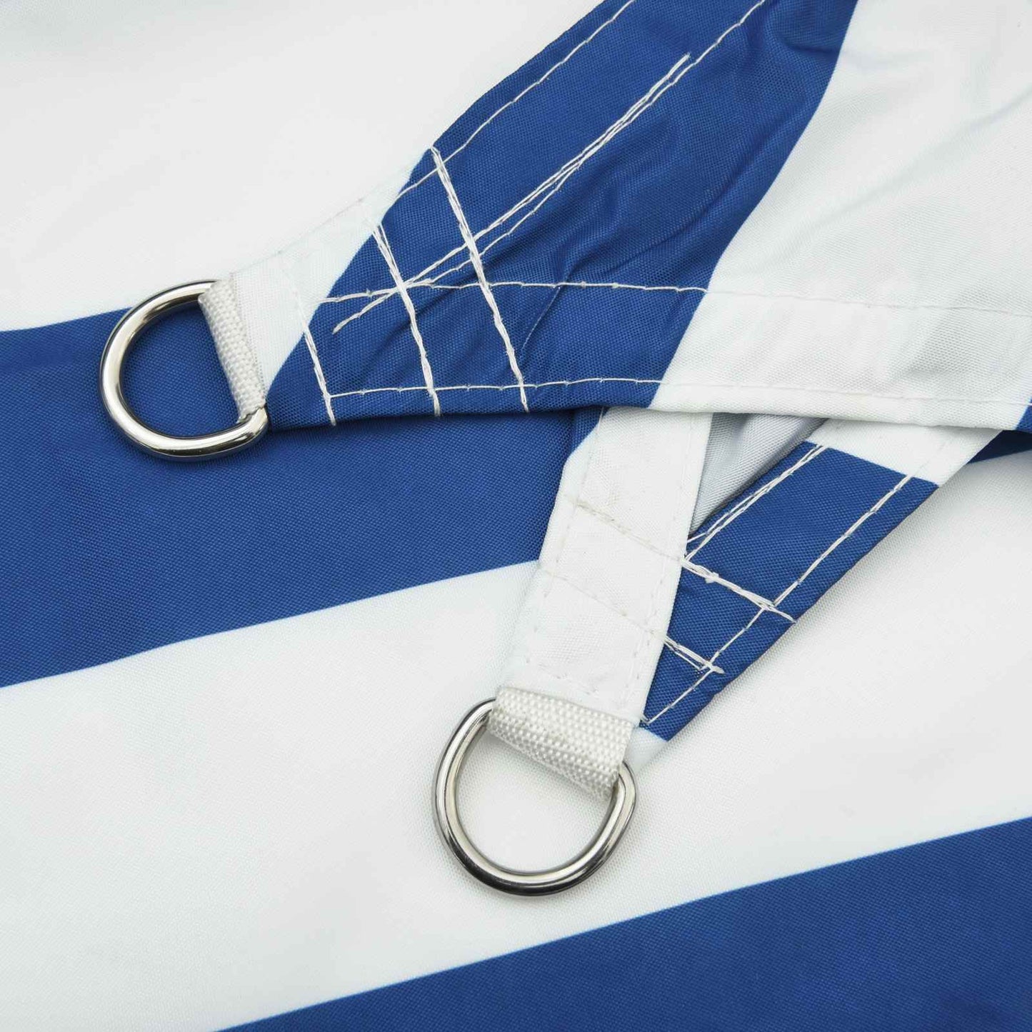 vidaXL Sun Shade Sail Blue and White 5 x 2,5 m 100% Polyester Oxford