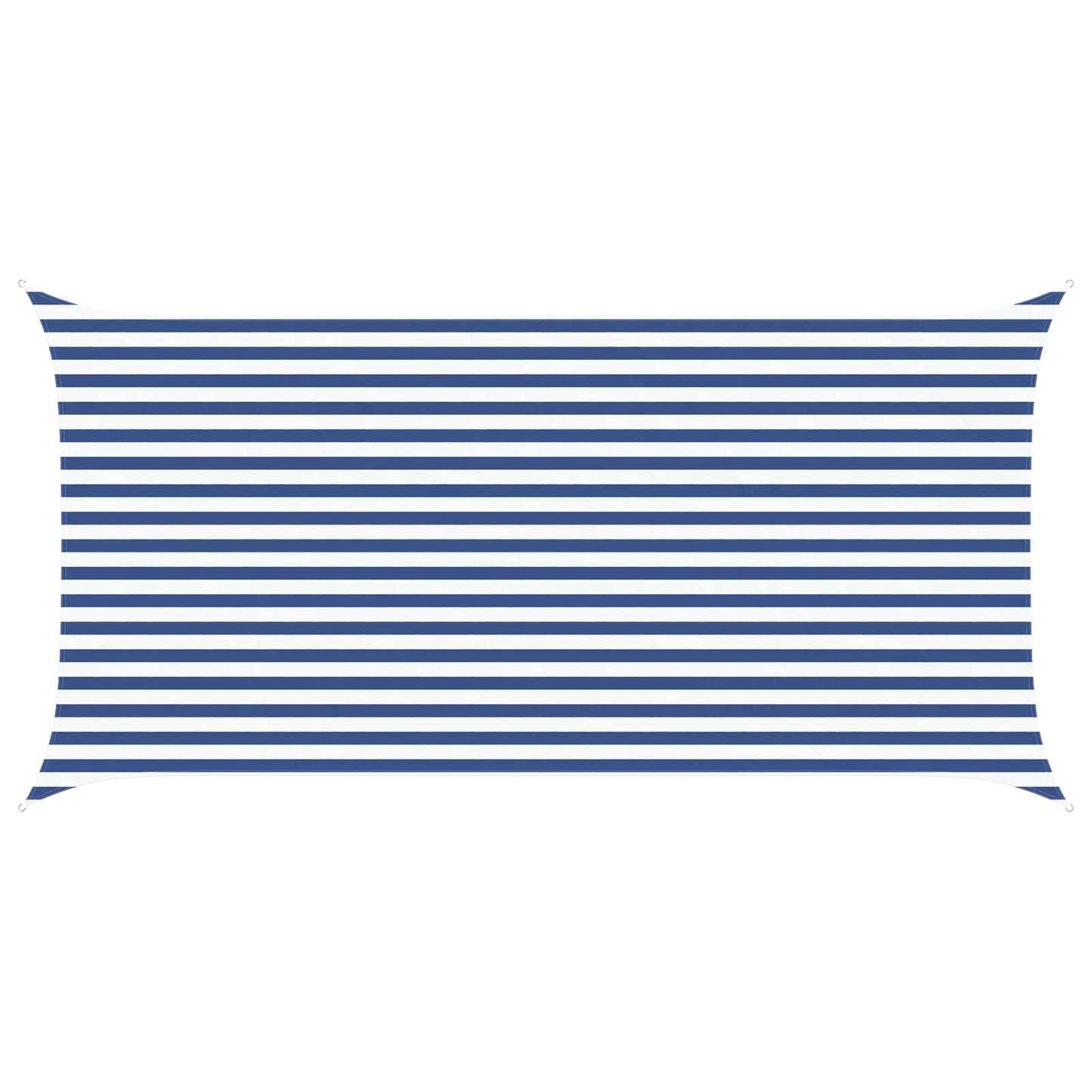 vidaXL Sun Shade Sail Blue and White 5 x 2,5 m 100% Polyester Oxford