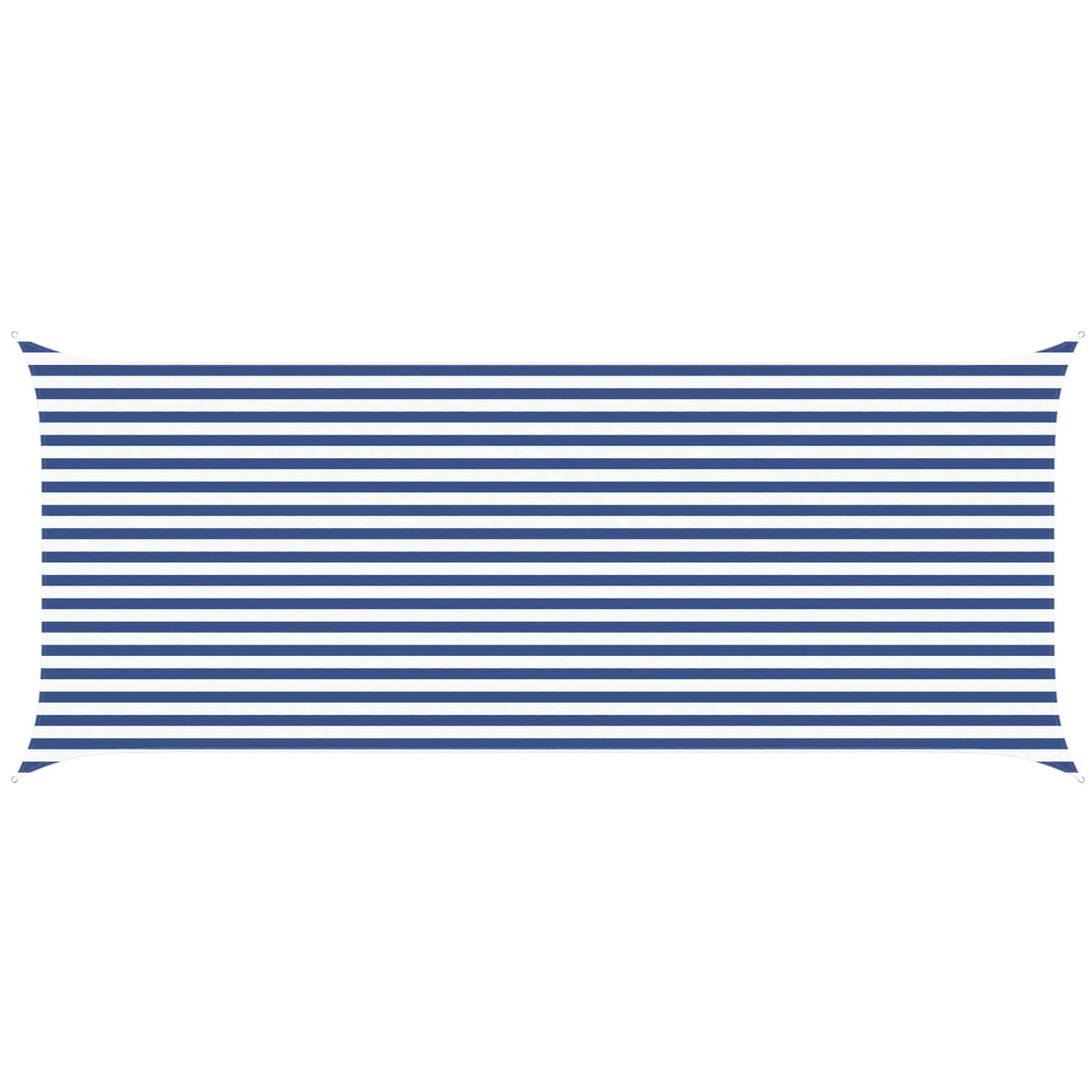 vidaXL Sun Shade Sail Blue and White 6 x 2.5 m 100% Polyester Oxford