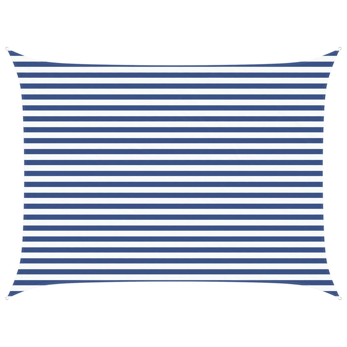 vidaXL Sun Shade Sail Blue and White 4 x 3 m 100% Polyester Oxford