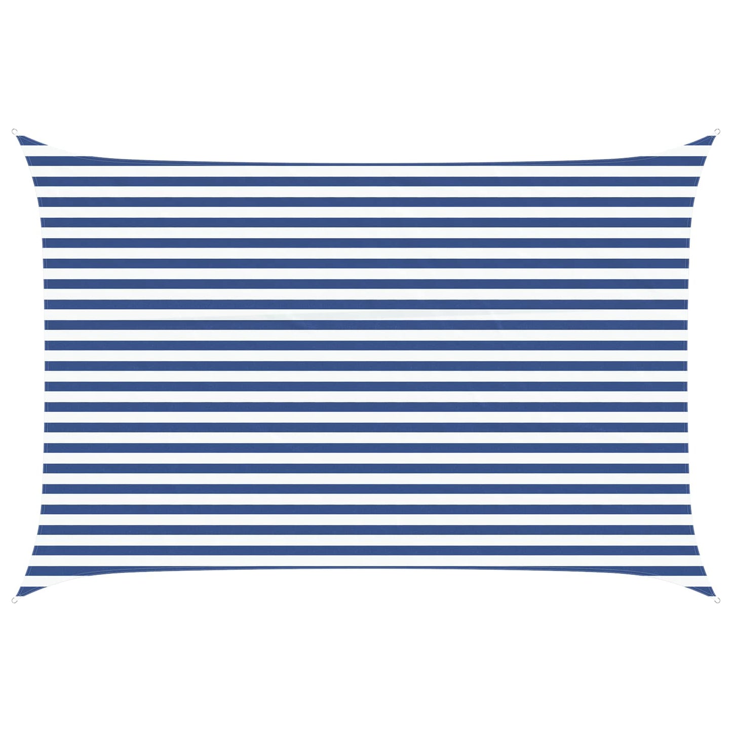 vidaXL Sun Shade Sail Blue and White 4,5 x 3 m 100% Polyester Oxford