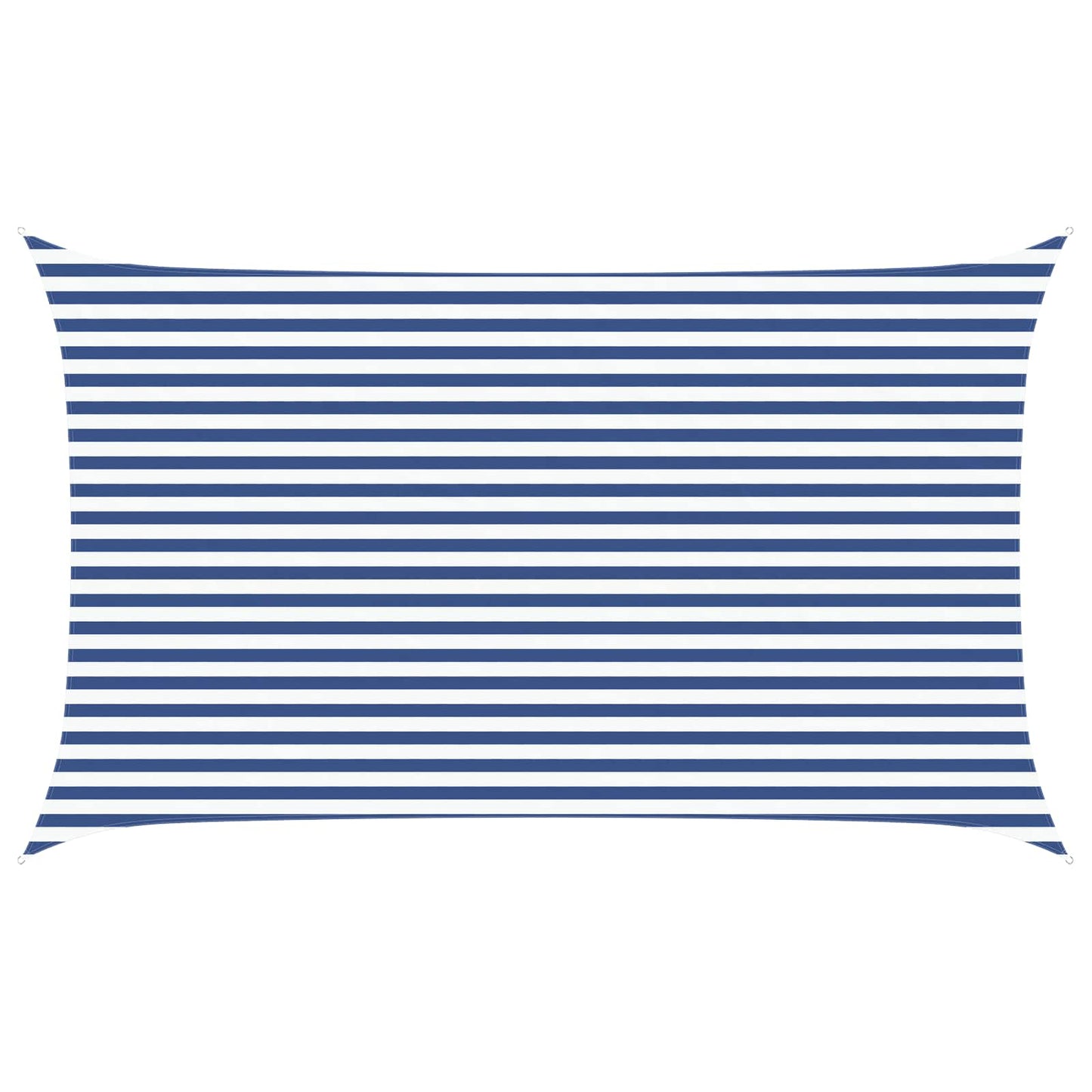 vidaXL Sun Shade Sail Blue and White 5 x 3 m 100% Polyester Oxford