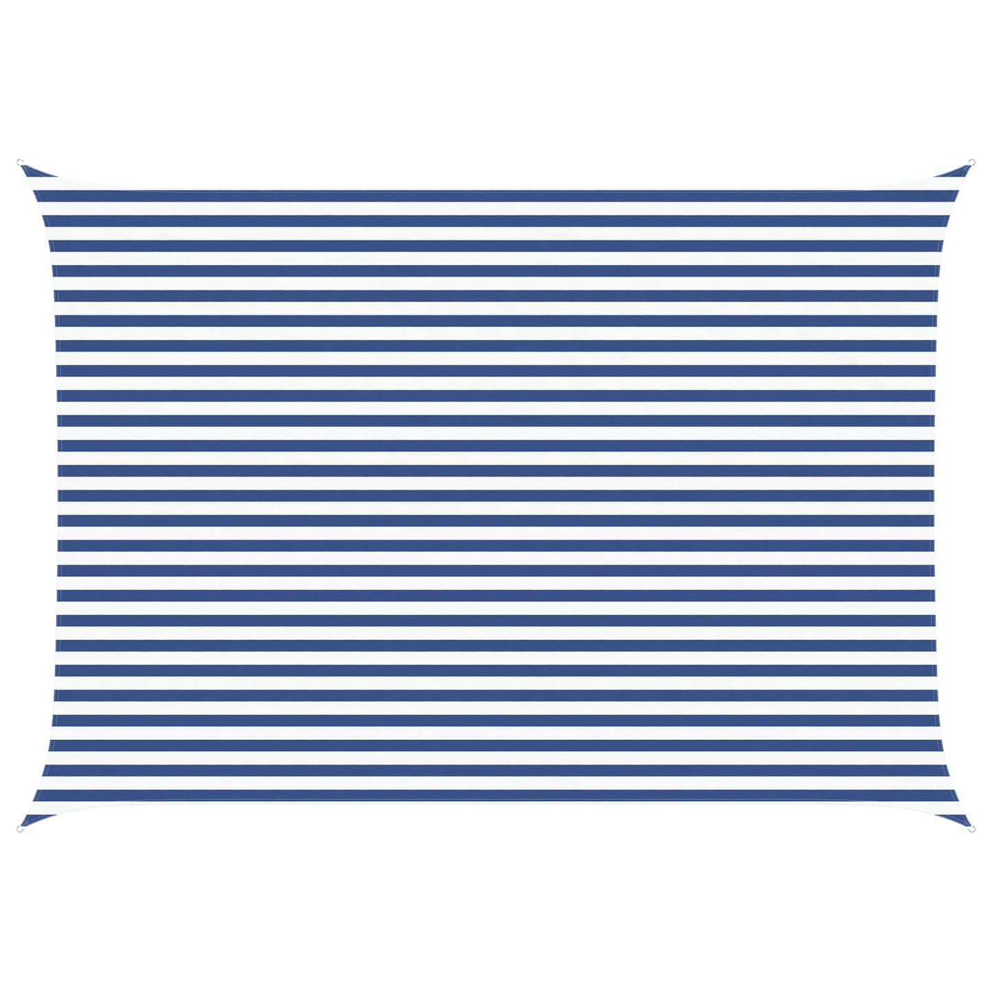 vidaXL Sun Shade Sail Blue and White 5 x 3.5 m 100% Polyester Oxford