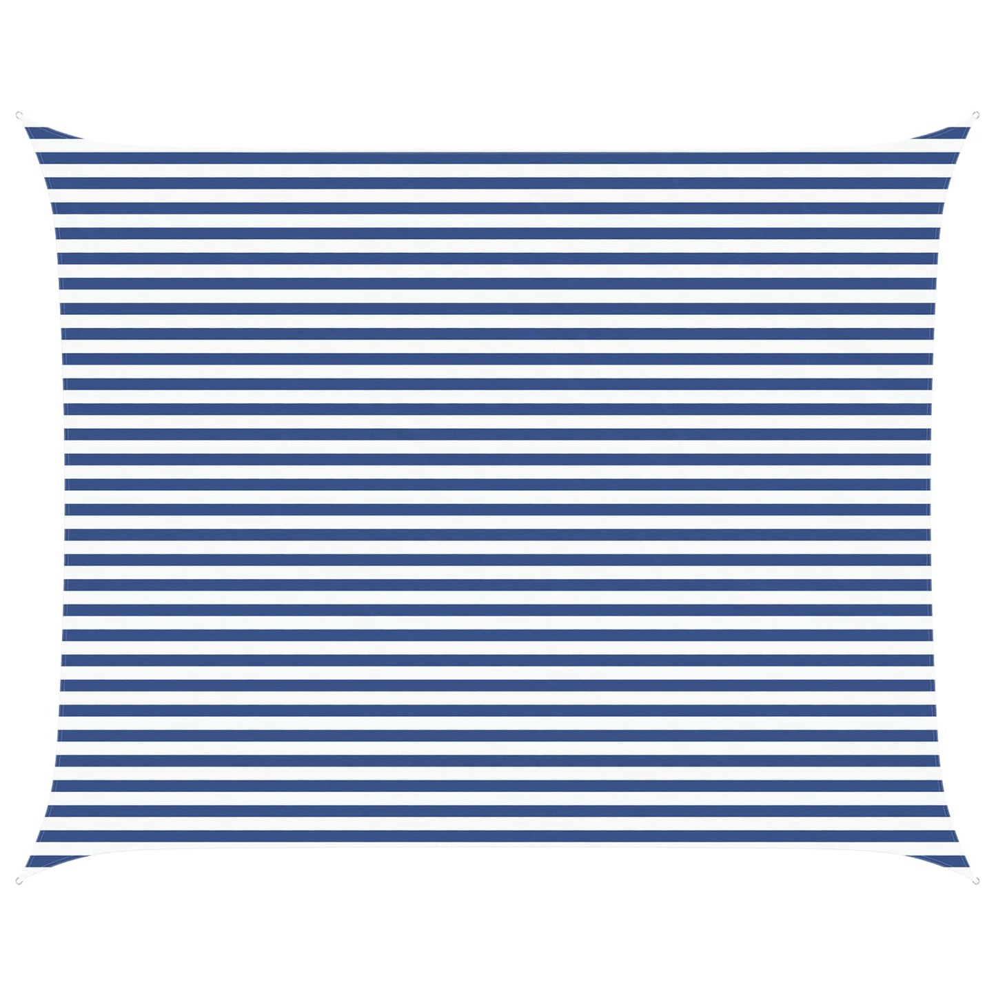 vidaXL Sun Shade Sail Blue and White 5 x 4 m 100% Polyester Oxford