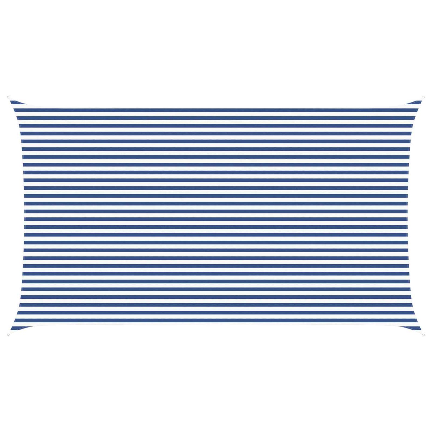 vidaXL Sun Shade Sail Blue and White 7 x 4 m 100% Polyester Oxford