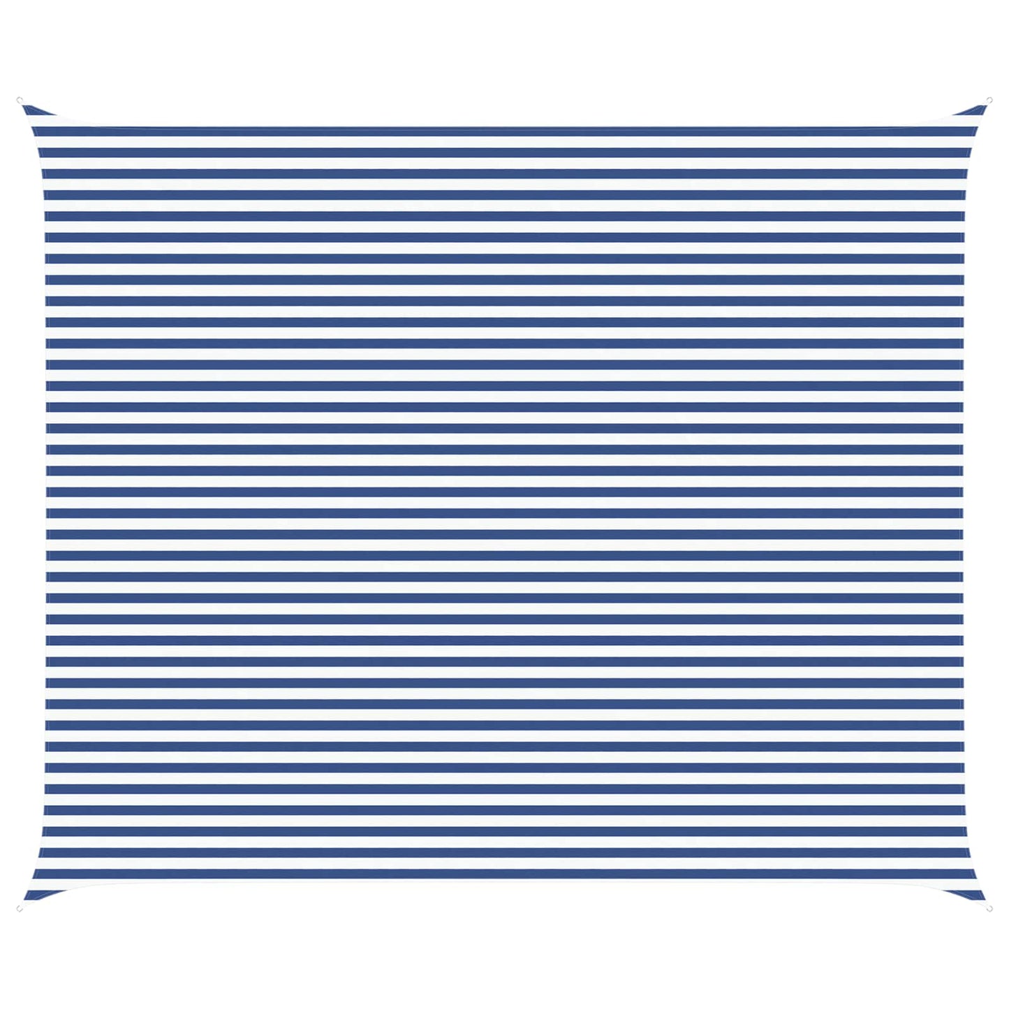 vidaXL Sun Shade Sail Blue and White 6 x 5 m 100% Polyester Oxford