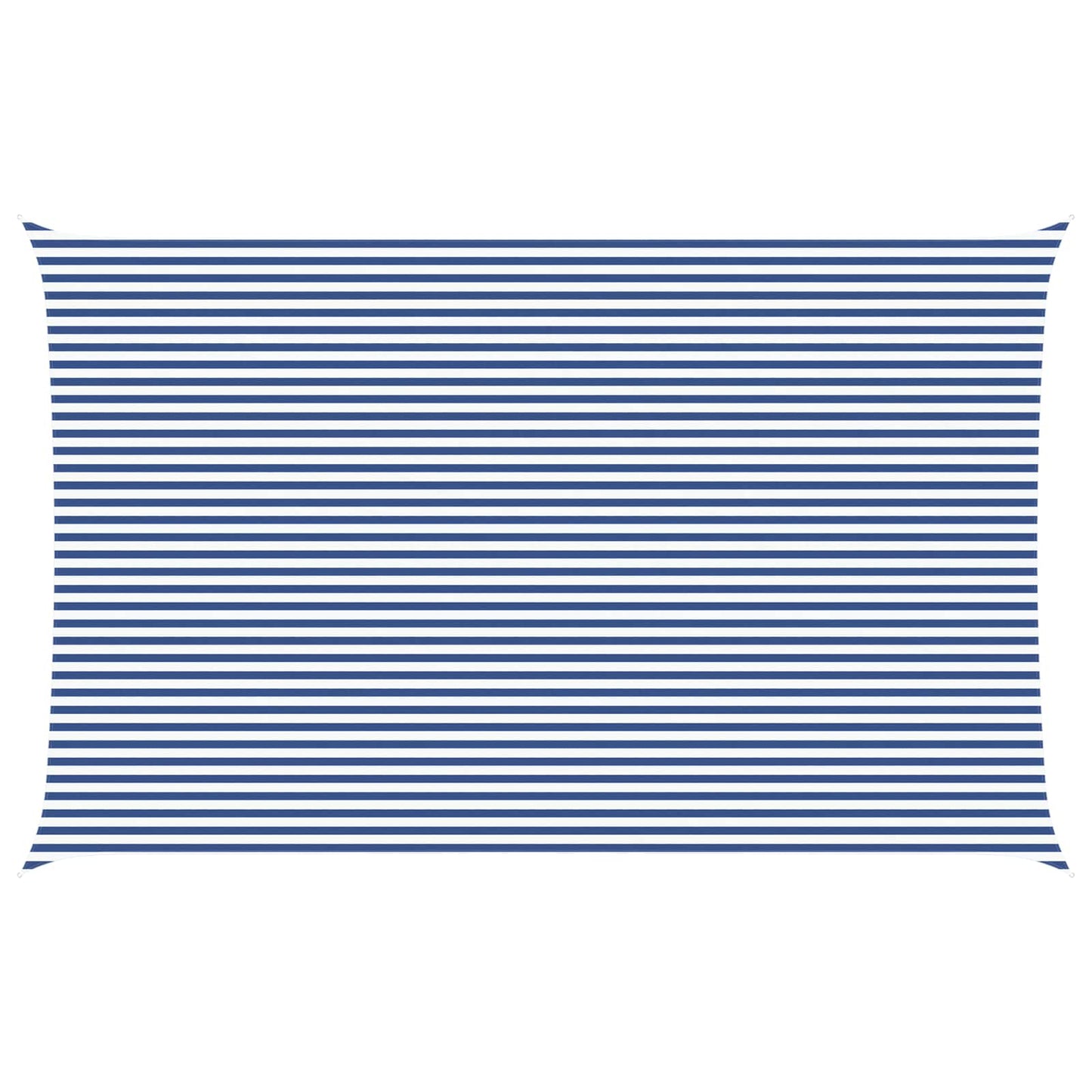 vidaXL Sun Shade Sail Blue and White 8 x 5 m 100% Polyester Oxford
