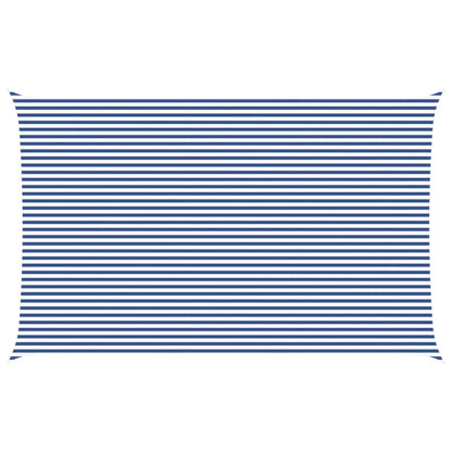 vidaXL Sun Shade Sail Blue and White 8 x 5 m 100% Polyester Oxford