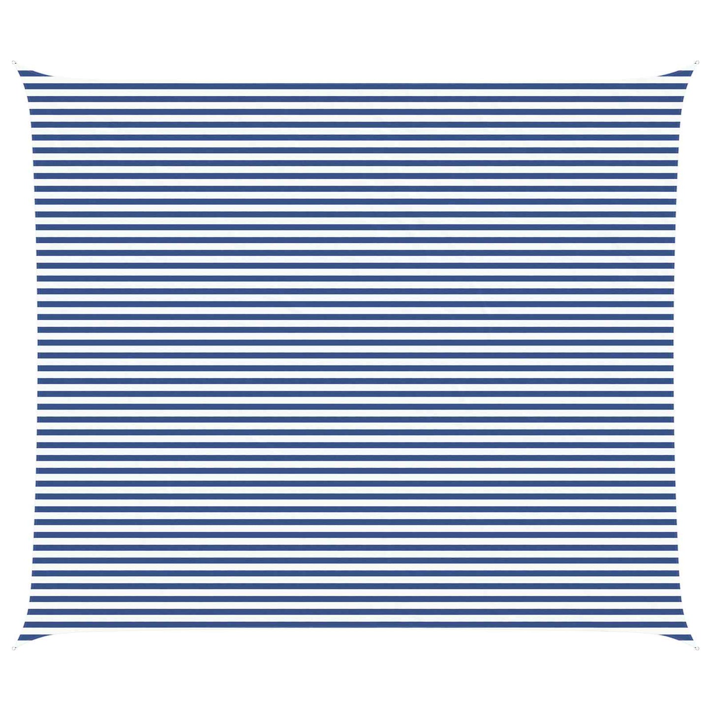 vidaXL Sun Shade Sail Blue and White 7 x 6 m 100% Polyester Oxford