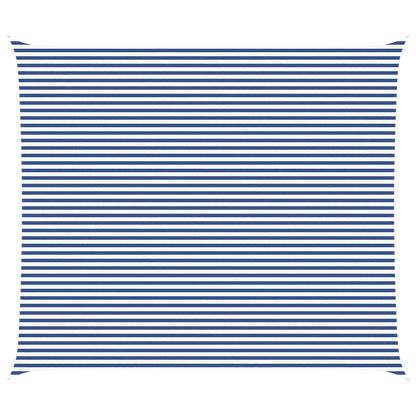 vidaXL Sun Shade Sail Blue and White 7 x 6 m 100% Polyester Oxford